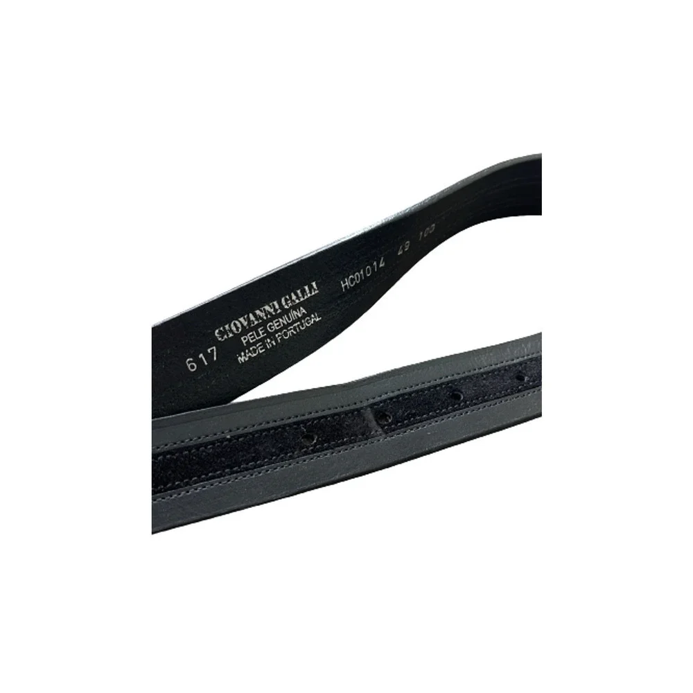 GIOVANNI GILLI GENUINE LEATHER BLACK MEN'S‎ BELT HC01014 49 100